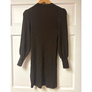 Banana Republic Brown Ribbed Mockneck Dress Petite Small S